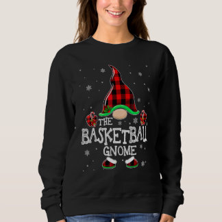 Basketball Gnome Buffalo Plaid Matching Family Chr Sweatshirt