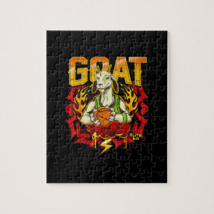 Basketball Goat Gift Jigsaw Puzzle