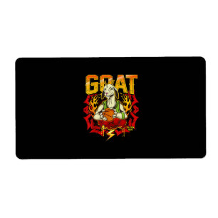 Basketball Goat Gift Label