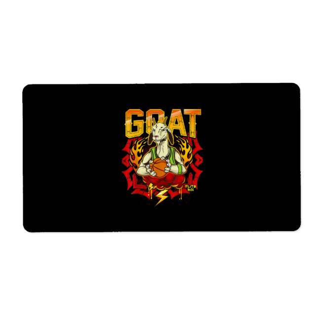 Basketball Goat Gift Label (Front)