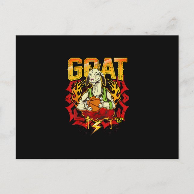 Basketball Goat Gift Postcard (Front)