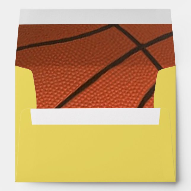 Basketball Golden Personalized Envelope (Back (Bottom))