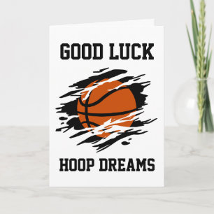 basketball good luck cards