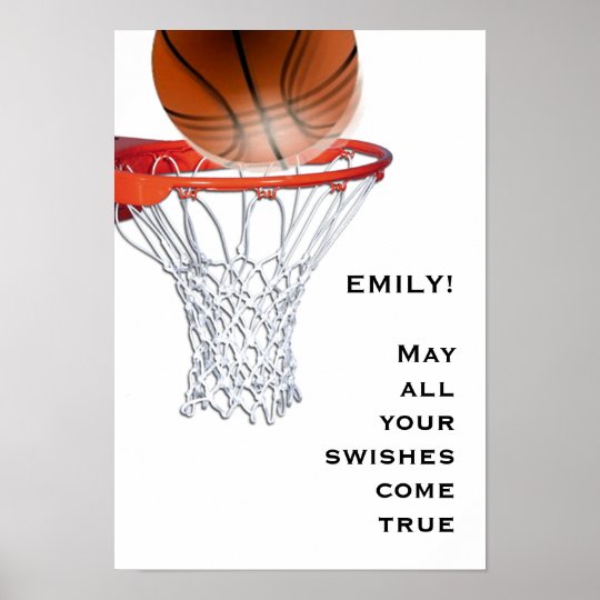 Basketball Good Luck Poster
