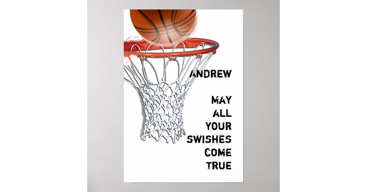 Basketball Good Luck Poster
