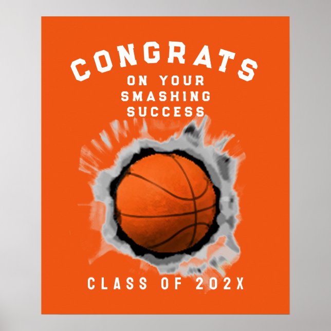 Basketball Graduation 2026 Poster (Front)