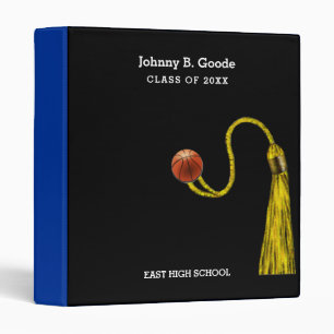 Basketball Graduation 3 Ring Binder