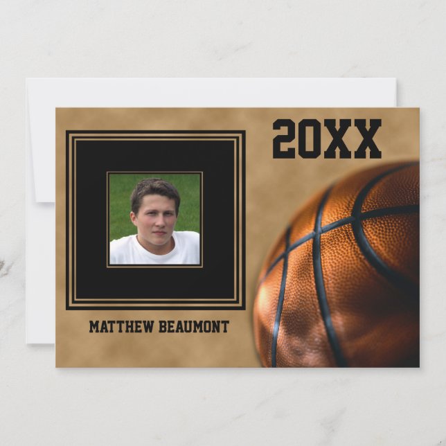 Basketball Graduation Announcement (Front)