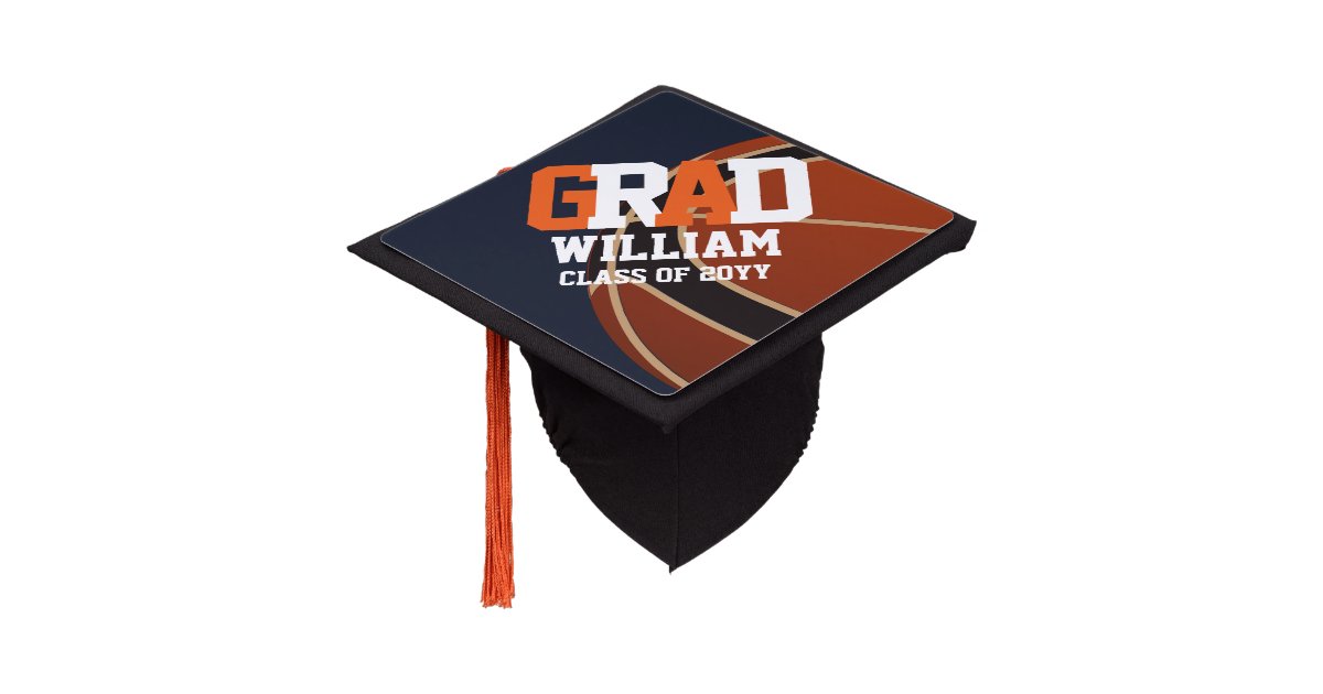 Basketball Graduation Cap Topper Personalized 