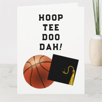Basketball Graduation Card by partygames at Zazzle