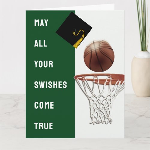 Basketball Graduation Card