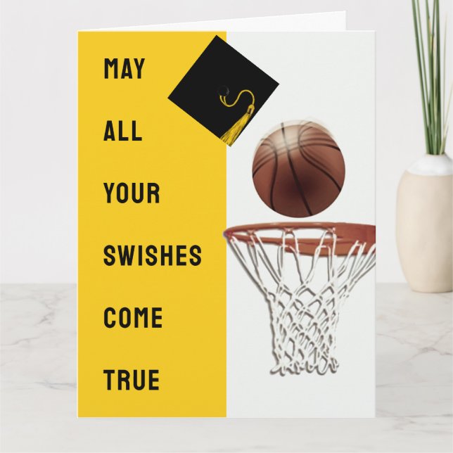 Basketball Graduation Card (Front)