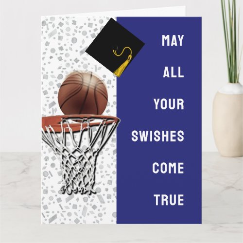Basketball Graduation Card