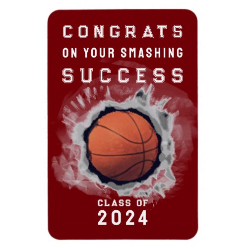 Basketball Graduation Congrats Magnet