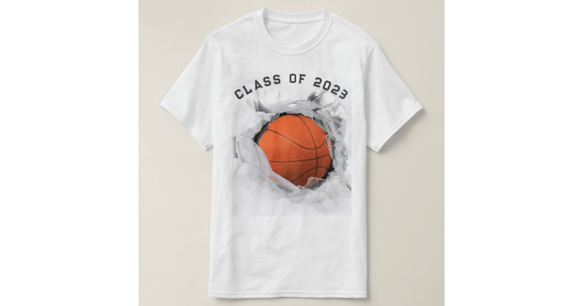 zjthreads Basketball 5th Grade 2023 Graduation Shirt - 8th Grade, High School Senior Graduate T-Shirt - Basketball Team Sports Outfit Tee Gift