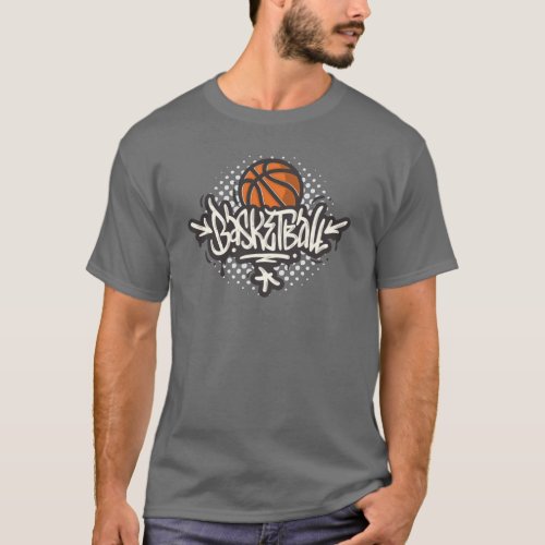 Basketball Graffiti Mens T_Shirts