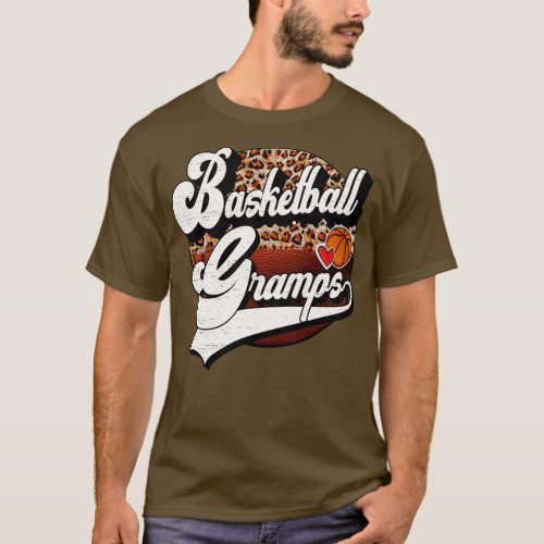 Basketball Gramps Vintage Basketball Family Matchi T_Shirt