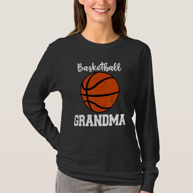 Basketball Grandma  Basketball Player Grandma T-Shirt (Front)