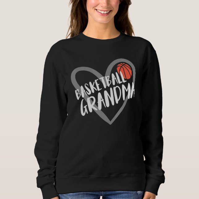 Basketball Grandma Heart Sweatshirt (Front)