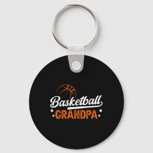 Basketball Grandpa Of A Basketball Player Grandfat Keychain