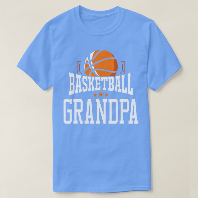 Basketball Grandpa Team Sports Fan  T-Shirt (Design Front)