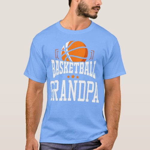 Basketball Grandpa Team Sports Fan  T_Shirt