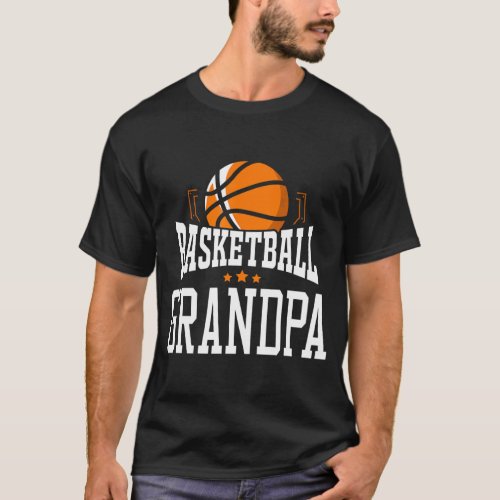 Basketball Grandpa Team Sports Fan T_Shirt
