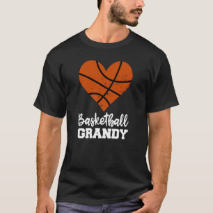 Basketball Grandy Basketball Heart Grandma Grandy T-Shirt