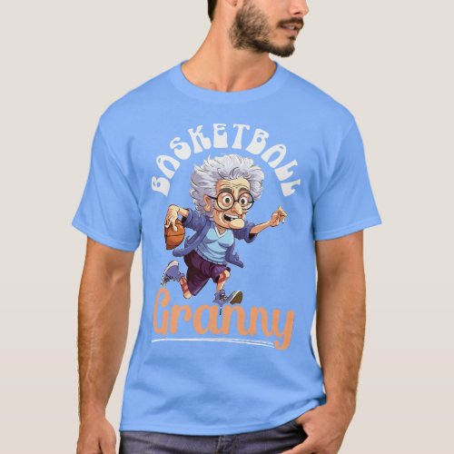 Basketball Granny Grandma Grandmother Basketball F T_Shirt