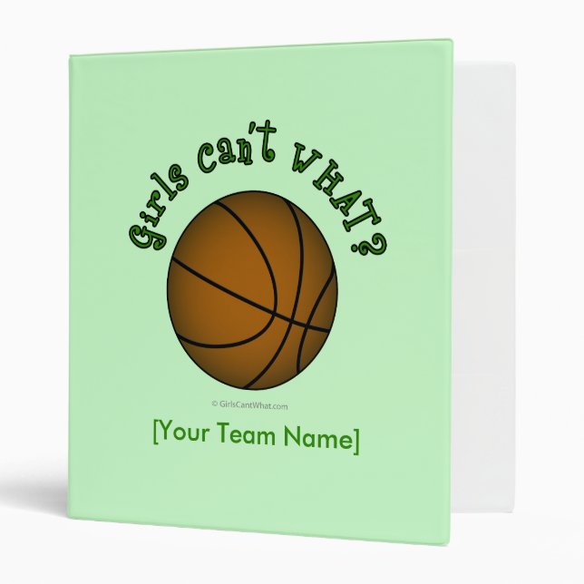 Basketball - Green Binder (Front/Inside)