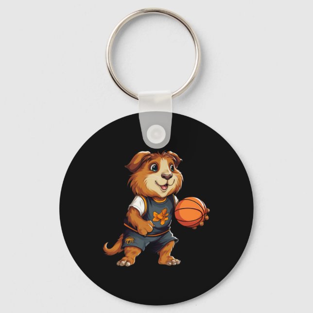 Basketball Guinea Pigs  Keychain (Front)