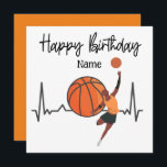 Basketball Happy Birthday to Player with Player  Card<br><div class="desc">Basketball Happy Birthday to Player with Player 
Gifts for': Coach,  Instructor,  teacher,  friends,  mom,  dad,  girlfriend/boyfriend,  co-worker,  hostess,  neighbor,  him/her,  couples,  grandparents,  boss,  kids,  best friend,  family,  in-laws,  coach/team,  teens</div>