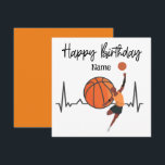 Basketball Happy Birthday to Player with Player  Card<br><div class="desc">Basketball Happy Birthday to Player with Player 
Gifts for': Coach,  Instructor,  teacher,  friends,  mom,  dad,  girlfriend/boyfriend,  co-worker,  hostess,  neighbor,  him/her,  couples,  grandparents,  boss,  kids,  best friend,  family,  in-laws,  coach/team,  teens</div>