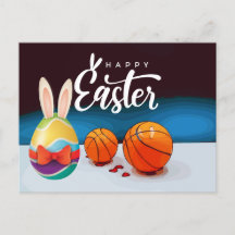 Basketball Happy Easter Holiday to Player
