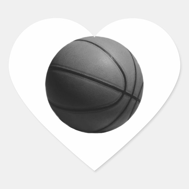 Basketball Heart Sticker (Front)