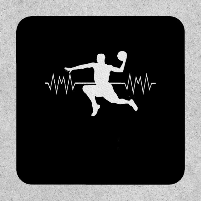Basketball Heartbeat again Patch (Front)
