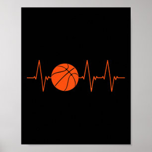 Basketball Heartbeat BBall  Poster