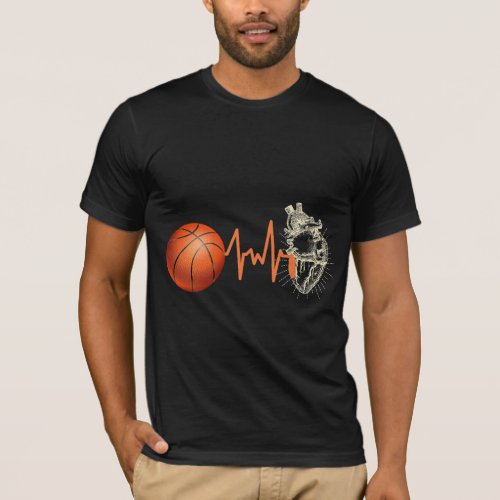 Basketball Heartbeat Classic T_Shirt