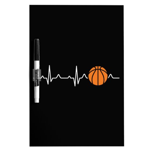 Basketball Heartbeat Dry Erase Board