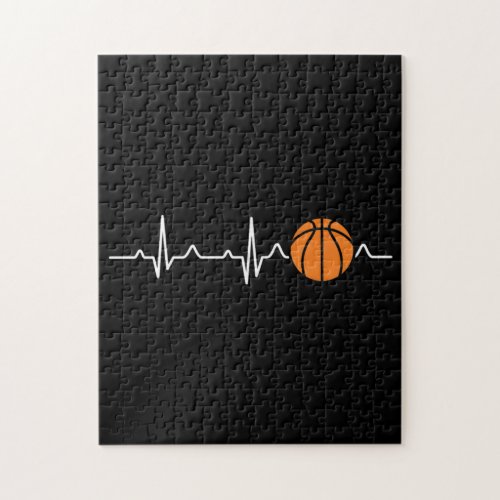 Basketball Heartbeat Jigsaw Puzzle