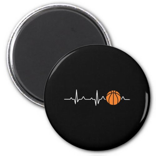 Basketball Heartbeat Magnet