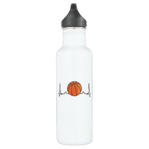Basketball Heartbeat Sports Gifts Stainless Steel Water Bottle