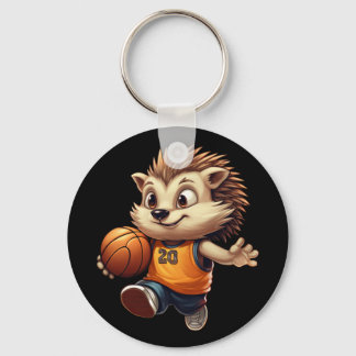 Basketball Hedgehog 1  Keychain