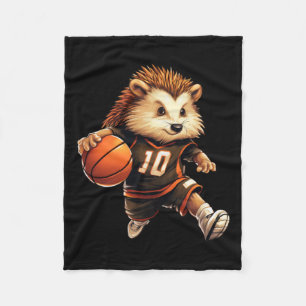 Basketball Hedgehog Fleece Blanket