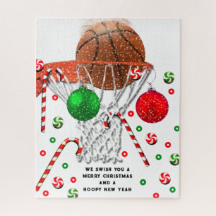 Basketball Holiday Gift Jigsaw Puzzle