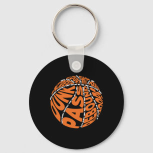 Basketball Hoodies For Boys Men Women Girls Word Keychain
