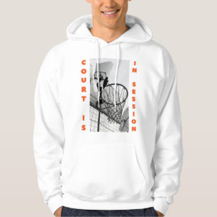 basketball hoody with front and back quota