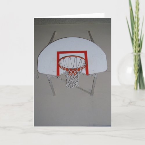 Basketball Hoop Birthday Card