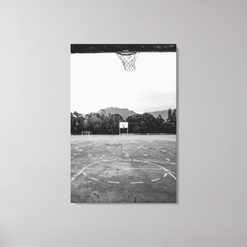 Basketball Hoop Canvas Print