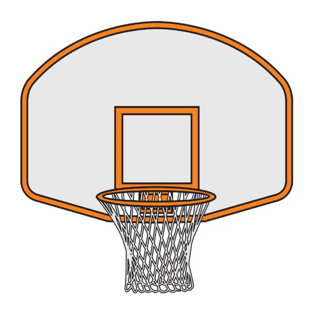 basketball hoop cutout, Zazzle